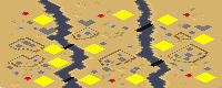 Desert Pyramids - Red Alert 2 Map Preview Image